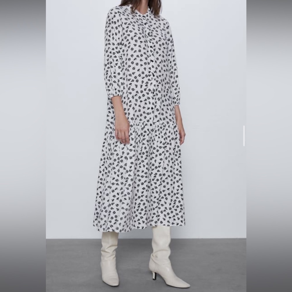 Zara Floral print dress Size S